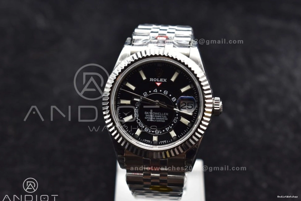Edition Best 1107 Noob SS Jubilee Skydweller on SS Dial A23J Bracelet Affordable Black 0114